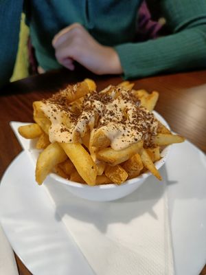 Vegan Dirty fries at The Hidden City Cafe in Londonderry