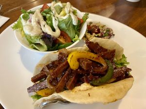 Signature seitan teriyaki   at The Hidden City Cafe in Londonderry