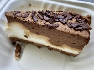 Vegan chocolate cheesecake   at The Hidden City Cafe in Londonderry