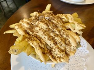 "Dirty fries"  at The Hidden City Cafe in Londonderry