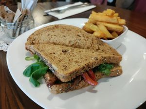Delicious seitan strips! at The Hidden City Cafe in Londonderry