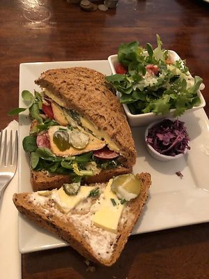 Ploughman's sandwich at The Hidden City Cafe in Londonderry