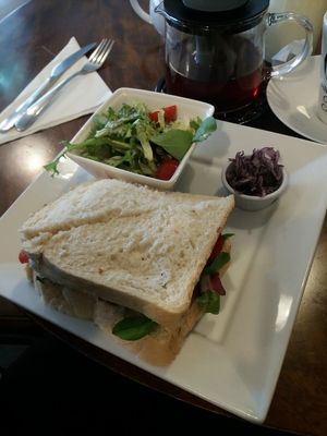 Vegan ploughmans at The Hidden City Cafe in Londonderry
