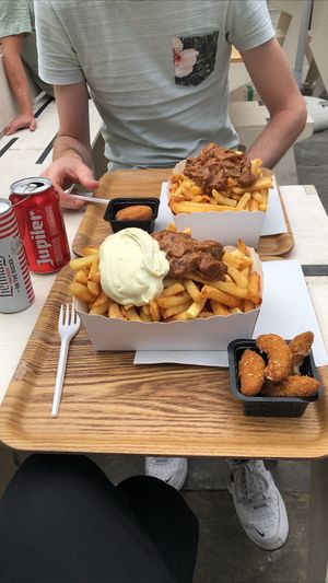   at Frituur Chips in Antwerpen
