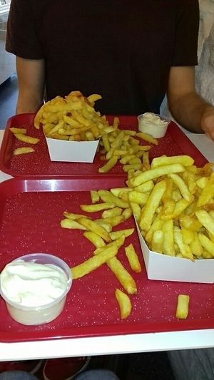 fries  at Frituur Chips in Antwerpen