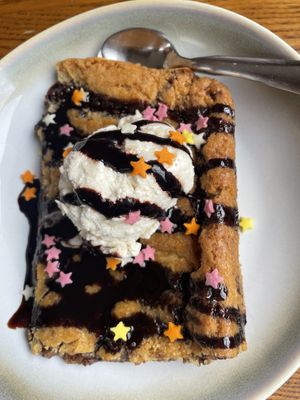 Cookie dough bake  at The Caledonia in Liverpool