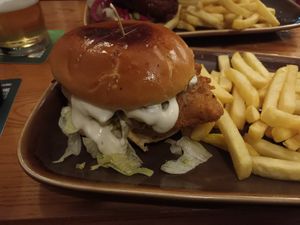 Garlic chicken at The Caledonia in Liverpool