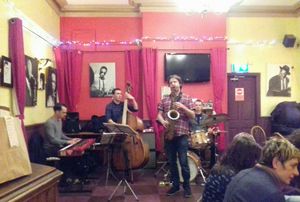 Jazz band at The Caledonia in Liverpool