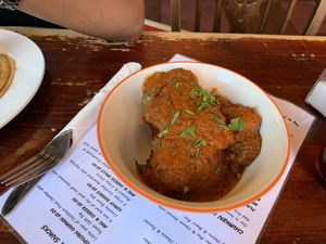 Delicious seitan buffalo wings! at The Caledonia in Liverpool