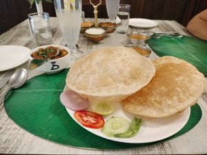 Channa bhatura at Dasaprakash in Jaipur