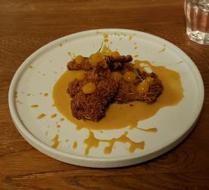 Second course, mushroom at De Waaghals in Amsterdam