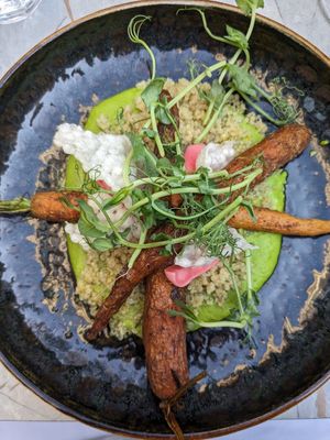 Roasted masala carrots at De Waaghals in Amsterdam