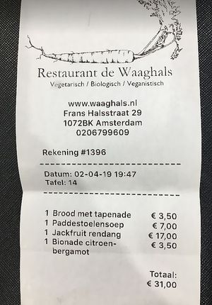  at De Waaghals in Amsterdam