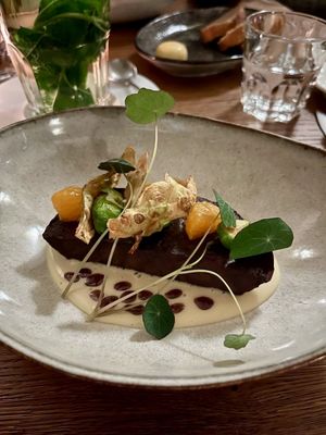 Marinated celery root  at De Waaghals in Amsterdam