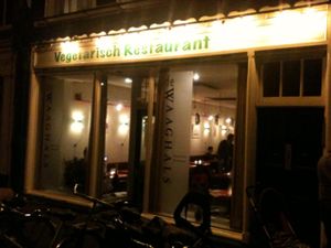 Outside at Night after a great meal at De Waaghals in Amsterdam