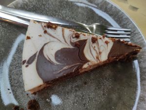 Stracciatella cake at Terrarea in Matosinhos