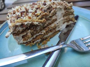 Vegan bolo de bolacha at Terrarea in Matosinhos