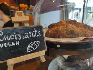 Vegan croissant at Terrarea in Matosinhos