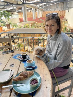Vegan croissant  at Terrarea in Matosinhos