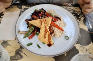 Tofu schezuan at Terrarea in Matosinhos