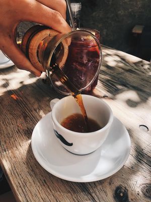 chemex filter coffee  at Sturbock Cafe in Wurzburg