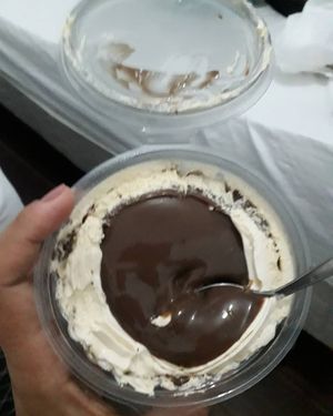 Vucaozinho de chocolate e creme de castanha Melhor doce que ja comi  #Veganuary at Delicias da Aninha in Joao Pessoa