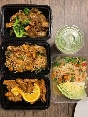 Vegan meal at Thailicious in Henderson