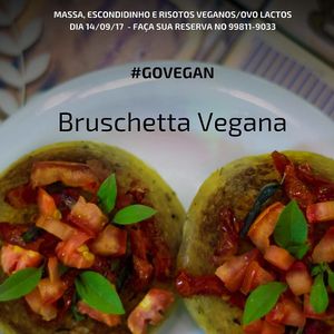 vegan bruschetta at Bistro Vitta in Cuiaba