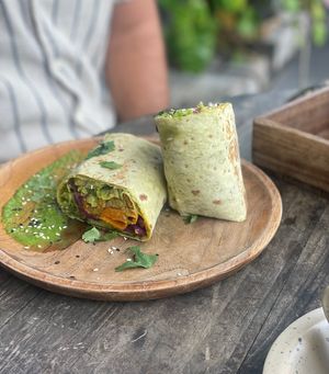 Phillysteak wrap  at The Factory Cafe in Koh Tao
