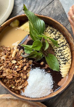 Choc lovers Smoothie Bowl   at The Factory Cafe in Koh Tao
