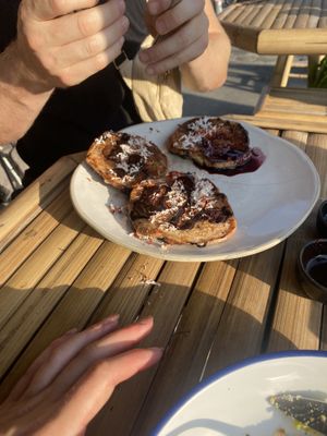 Chocolate chip pancake   at The Factory Cafe in Koh Tao