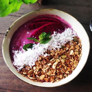 Smoothie bowl at The Factory Cafe in Koh Tao