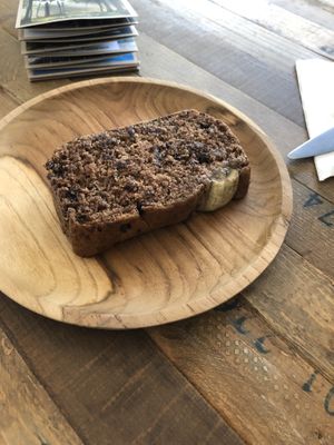 Vegan banana bread 🍌 at The Factory Cafe in Koh Tao