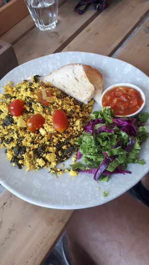 Scrambled tofu at The Factory Cafe in Koh Tao