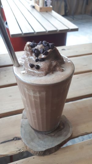 Chocolate shake at The Factory Cafe in Koh Tao