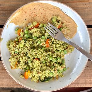 Quinoa bowl! Yummy 😋 at The Factory Cafe in Koh Tao