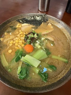 Vegan ramen    at Sān Běn ShǒuGōng LāMiàn 三本手工拉麵 in Taipei