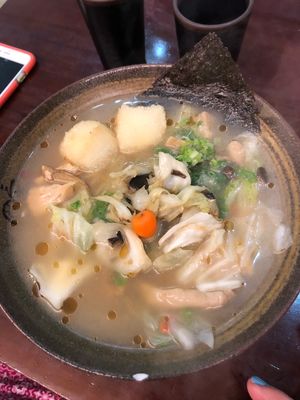 Sesame oil ramen at Sān Běn ShǒuGōng LāMiàn 三本手工拉麵 in Taipei