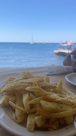   at Melina's Tavern in Santorini