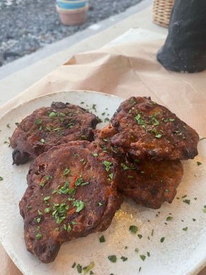   at Melina's Tavern in Santorini