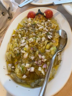   at Melina's Tavern in Santorini