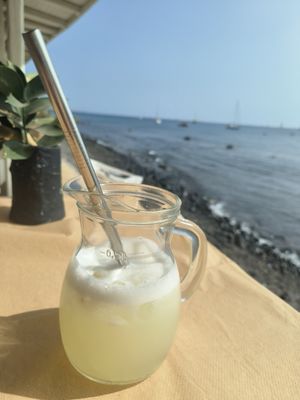 Homemade Lemonade at Melina's Tavern in Santorini