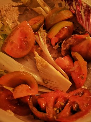 Tomatoes and Radicchio at The Omni Collective in South East London