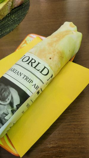 Vegan Shawarma Yufka (Seitan) at Falafel Beirut in Heilbronn