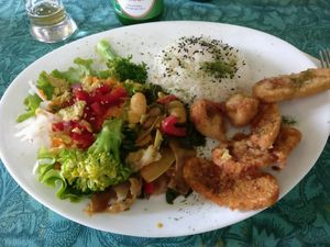 vegan plate  at Coraçao Vegano in Funchal