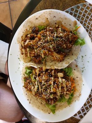 tacos at Coraçao Vegano in Funchal