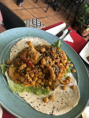 organic tacos  at Coraçao Vegano in Funchal