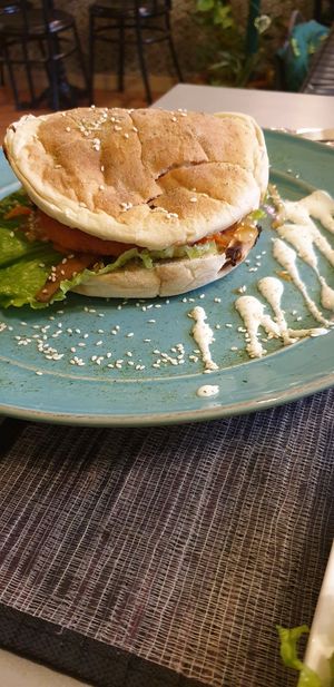 the vegan burger at Coraçao Vegano in Funchal