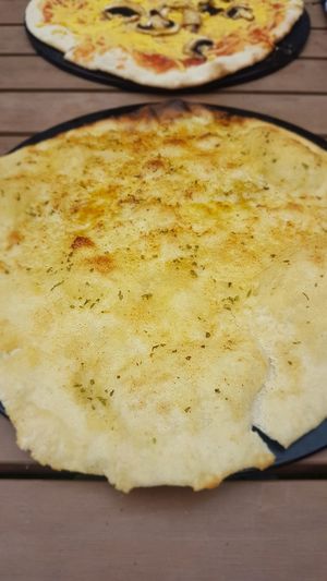 Garlic bread at Rock Garden in Torquay