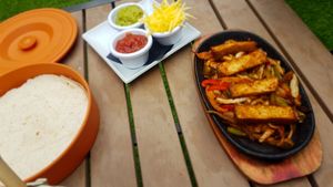 Fajitas at Rock Garden in Torquay